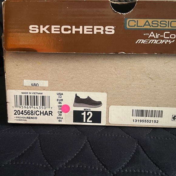 NIB Skechers Men's Gray Slip-On Size 12 - Picture 8 of 8
